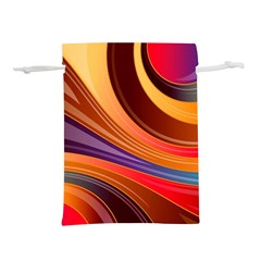 Abstract Colorful Background Wavy Lightweight Drawstring Pouch (m) by Semog4