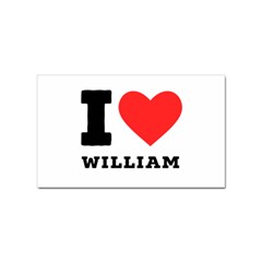 I Love William Sticker Rectangular (100 Pack) by ilovewhateva