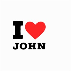 I Love John Small Garden Flag (two Sides) by ilovewhateva
