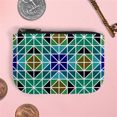 Mosaic-triangle-symmetry- Mini Coin Purse by Semog4