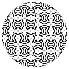 Ellipse-pattern-ellipse-dot-pattern Round Trivet by Semog4