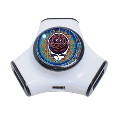 Grateful Dead Skull Rose 3-port Usb Hub by Semog4
