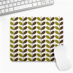 Leaf Plant Pattern Seamless Large Mousepad by Semog4
