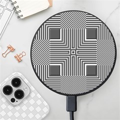 Construction Background Geometric Wireless Fast Charger(black) by Semog4