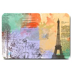 Scrapbook Paris Vintage France Large Doormat by Salman4z