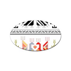 Bulgarian Folk Art Folk Art Sticker (oval) by Salman4z