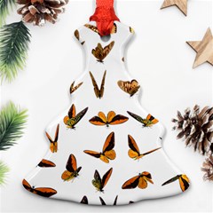 Butterfly Butterflies Insect Swarm Christmas Tree Ornament (two Sides) by Salman4z