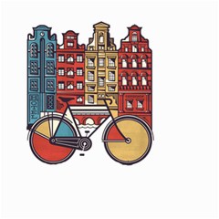 Amsterdam Graphic Design Poster Illustration Small Garden Flag (two Sides) by Salman4z