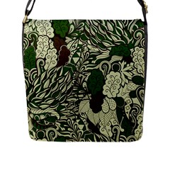 Texture Ornament Pattern Seamless Paisley Flap Closure Messenger Bag (l) by Salman4z