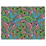 Background Texture Paisley Pattern Two Sides Premium Plush Fleece Blanket (Extra Small) 40 x30  Blanket Back