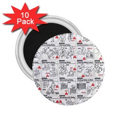 White Printer Paper With Text Overlay Humor Dark Humor Infographics 2 25  Magnets (10 Pack)  by Salman4z