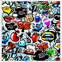 Graffiti Art Cartoon Comic Canvas 20  X 20  by Salman4z