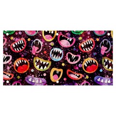 Funny Monster Mouths Banner And Sign 6  X 3  by Salman4z