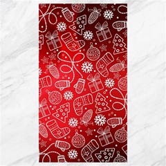 Christmas Pattern Red Canvas 40  X 72  by Salman4z