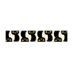 Black Cats And Dots Koteto Cat Pattern Kitty Premium Plush Fleece Scarf (mini) by Salman4z