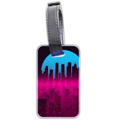 Futuristic Cityscape Luggage Tag (two Sides) by Salman4z
