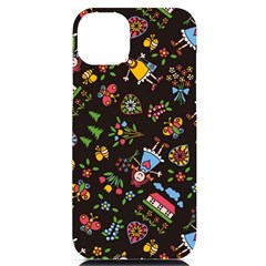 Cartoon Texture Iphone 14 Plus Black Uv Print Case by Salman4z