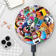 Cartoon Explosion Cartoon Characters Funny Wireless Fast Charger(white) by Salman4z