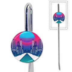 Retro Cityscape Artist Artwork Digital Art Book Mark by Salman4z