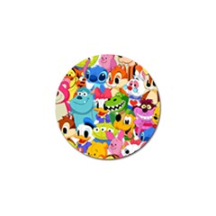 Illustration Cartoon Character Animal Cute Golf Ball Marker (10 Pack) by Sudheng