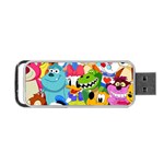 Illustration Cartoon Character Animal Cute Portable USB Flash (Two Sides) Front