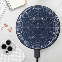 Vintage Astrology Poster Wireless Fast Charger(black) by ConteMonfrey