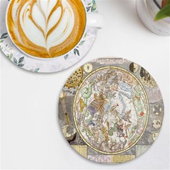 Vintage Astronomy  Uv Print Round Tile Coaster by ConteMonfrey