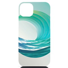 Tsunami Tidal Wave Wave Minimalist Ocean Sea 2 Iphone 14 Plus Black Uv Print Case by Wegoenart