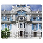 Squad Latvia Architecture Two Sides Premium Plush Fleece Blanket (Small) 50 x40  Blanket Back