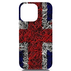 Union Jack Flag Uk Patriotic Iphone 14 Pro Max Black Uv Print Case by Celenk