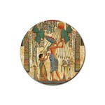 Egyptian Man Sun God Ra Amun Rubber Coaster (Round) Front