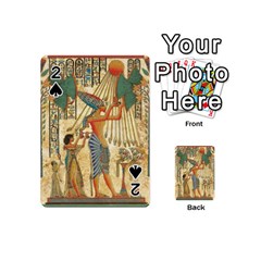 Egyptian Man Sun God Ra Amun Playing Cards 54 Designs (mini) by Celenk