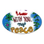 Christian Christianity Religion Oval Magnet Front