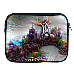 Abstract Art Psychedelic Art Experimental Apple Ipad 2/3/4 Zipper Cases by Uceng