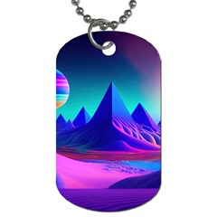 Fantasy Universe Art Wallpaper Artwork Dog Tag (two Sides) by Uceng