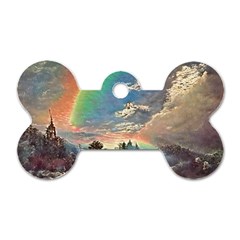 Abstract Art Psychedelic Arts Experimental Dog Tag Bone (one Side) by Uceng