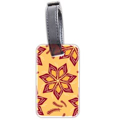 Flower Mandala Template Sketch Drawing Art Luggage Tag (two Sides) by Uceng