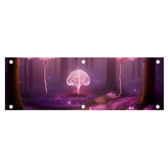 Trees Forest Landscape Nature Neon Banner And Sign 6  X 2  by Uceng