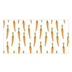 Carrot Satin Shawl 45  X 80  by SychEva