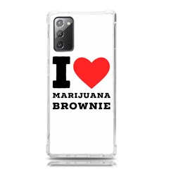 I Love Marijuana Brownie Samsung Galaxy Note 20 Tpu Uv Case by ilovewhateva