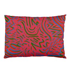 Pattern Saying Wavy Pillow Case (two Sides) by Salman4z