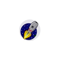 Rocket Ship Launch Vehicle Moon 1  Mini Magnets by Salman4z