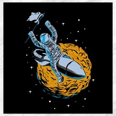 Astronaut Planet Space Science Canvas 16  X 16  by Salman4z