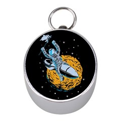 Astronaut Planet Space Science Mini Silver Compasses by Salman4z