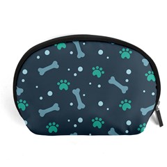 Bons Foot Prints Pattern Background Accessory Pouch (large) by Salman4z