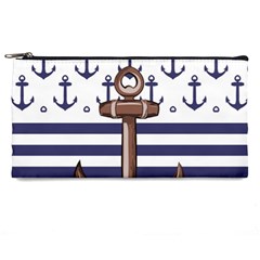 Anchor Background Design Pencil Case by Salman4z