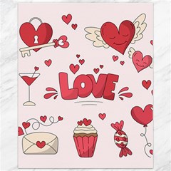 Hand Drawn Valentines Day Element Collection Canvas 11  X 14  by Salman4z