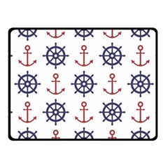 Nautical Seamless Pattern Fleece Blanket (small) by Salman4z