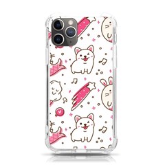 Cute Animal Seamless Pattern Kawaii Doodle Style Iphone 11 Pro 5 8 Inch Tpu Uv Print Case by Salman4z