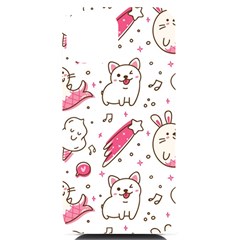 Cute Animal Seamless Pattern Kawaii Doodle Style Iphone 14 Black Uv Print Case by Salman4z